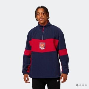 Arsenal Retro Crest Zip Fleece Sweatshirt